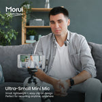 Morui GM-X13 ANC Dual Wireless Microphone | 2.4GHz Lavalier Mic with LED Charging Case