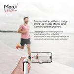 Morui GM-X11 AI Dual Wireless Microphone | AI Noise Reduction Lavalier Mic for Vlogging & Live Streaming