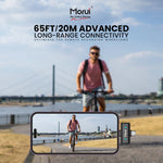 Morui GM-X12 ANC Dual Wireless Microphone | 2.4GHz Lavalier Mic for Vlogging & Live Streaming