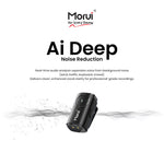 Morui GM-X11 AI Dual Wireless Microphone | AI Noise Reduction Lavalier Mic for Vlogging & Live Streaming