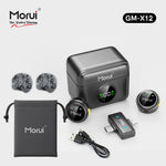 Morui GM-X12 ANC Dual Wireless Microphone | 2.4GHz Lavalier Mic for Vlogging & Live Streaming