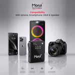 Morui GM-X10 DSLR Dual Wireless Microphone with ANC | 2.4GHz 2 Mic Lavalier for Vlogging & Live Streaming