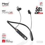 Morui ME-07 Porsche Wireless Bluetooth 5.3 Neckband | Magnetic Stereo Earphones