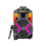 L-265 RONAQ 12-Inch Bluetooth Party Speaker | 400W Power | Wireless Mic | RGB Lights