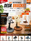 L3T L-398 Adjustable Metal Desk Phone Holder Stand | Foldable Mobile Stand for Desk & Table