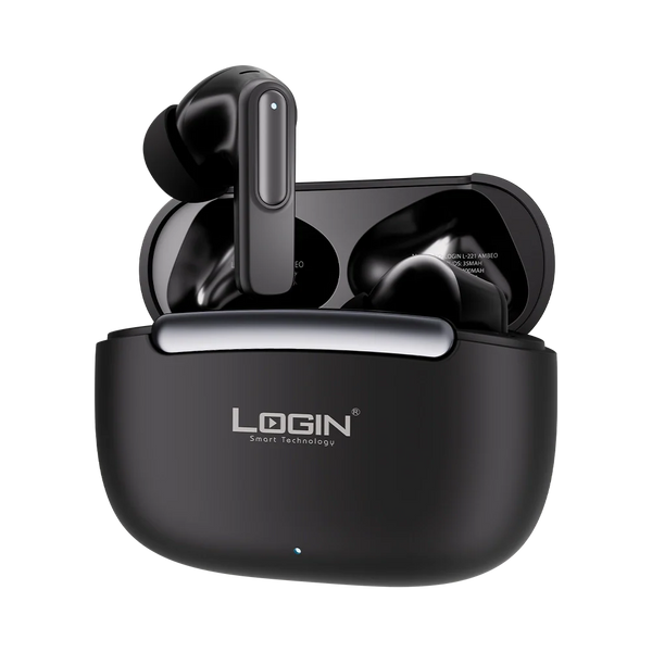 LOGIN AMBEO L-221 ANC + ENC Wireless Bluetooth 5.0 Earbuds with LED Display