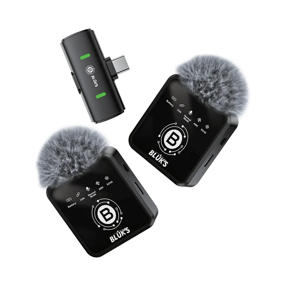 BX-18 Wireless Lavalier Collar Microphone | Bluetooth Mic | Clear Voice Recording