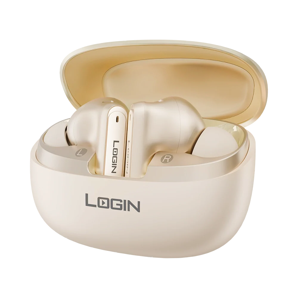 LOGIN AI CORE L-205 AI TWS Wireless Bluetooth 5.3 Earbuds with ANC, ENC & AI EQ