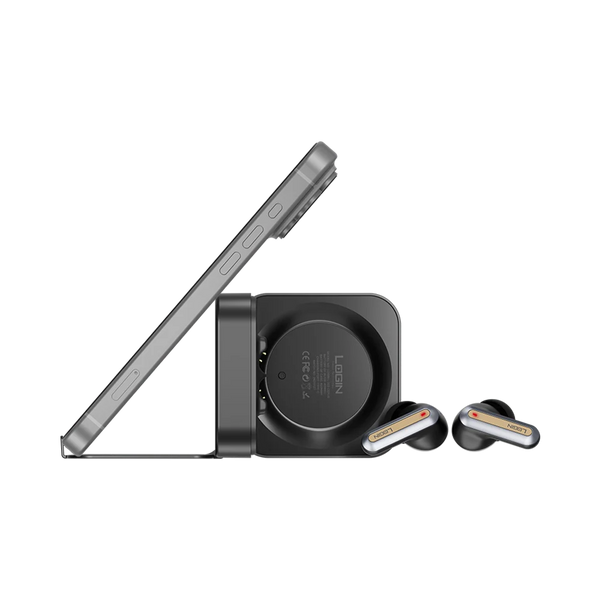 LOGIN CERUS L-222 Hybrid ANC + ENC Wireless Bluetooth 5.0 Earbuds with LCD Display