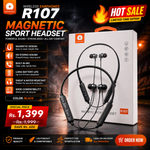 WUW R107 Magnetic Sport Headset Wireless Bluetooth Earphones