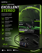 Aroima M31 Wireless Neckband Bluetooth Earphones with LCD Display