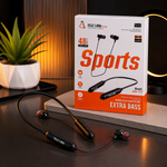Tele Link Gold Sports Wireless Neckband Earphones AFE-777 | Extra Bass Bluetooth Earphones | 48 Hours Music Time