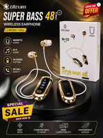 Uteam SA-122 Magnetic Wireless Earphones | Super Bass, 48 Hours Battery, Hi-Fi Sound