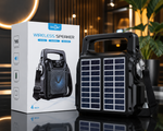 Portable Solar Wireless Bluetooth Speaker with LED Light, FM Radio & USB Rechargeable Outdoor Speaker