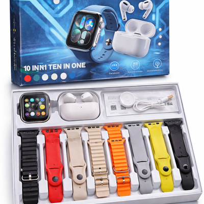 Series 11 7-in-1 Smartwatch with Wireless Earbuds Combo