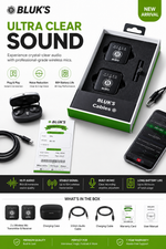 BX-18 Wireless Lavalier Collar Microphone | Bluetooth Mic | Clear Voice Recording