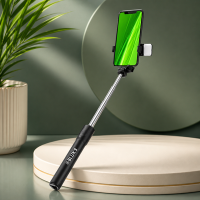 Selfie Stick with Tripod Stand | Bluetooth Remote | Adjustable & Foldable Design