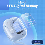 Morui MB-1 Crystal Case Wireless Earbuds with ENC Noise Cancellation | Gaming TWS Bluetooth Earbuds