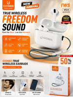 Gionee True Wireless Earbuds V5.4 Bluetooth Earbuds with Silicone Case & Lanyard | Premium TWS Wireless Earphones