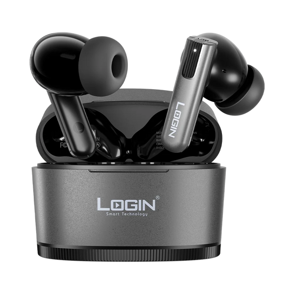 LOGIN ELAN L-218 TWS ANC Wireless Bluetooth 5.4 Earbuds with LED Display