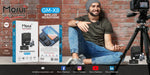 Morui GM-X8i Dual Wireless Microphone with ANC | 2.4GHz Lavalier Mic for Vlogging & Live Streaming