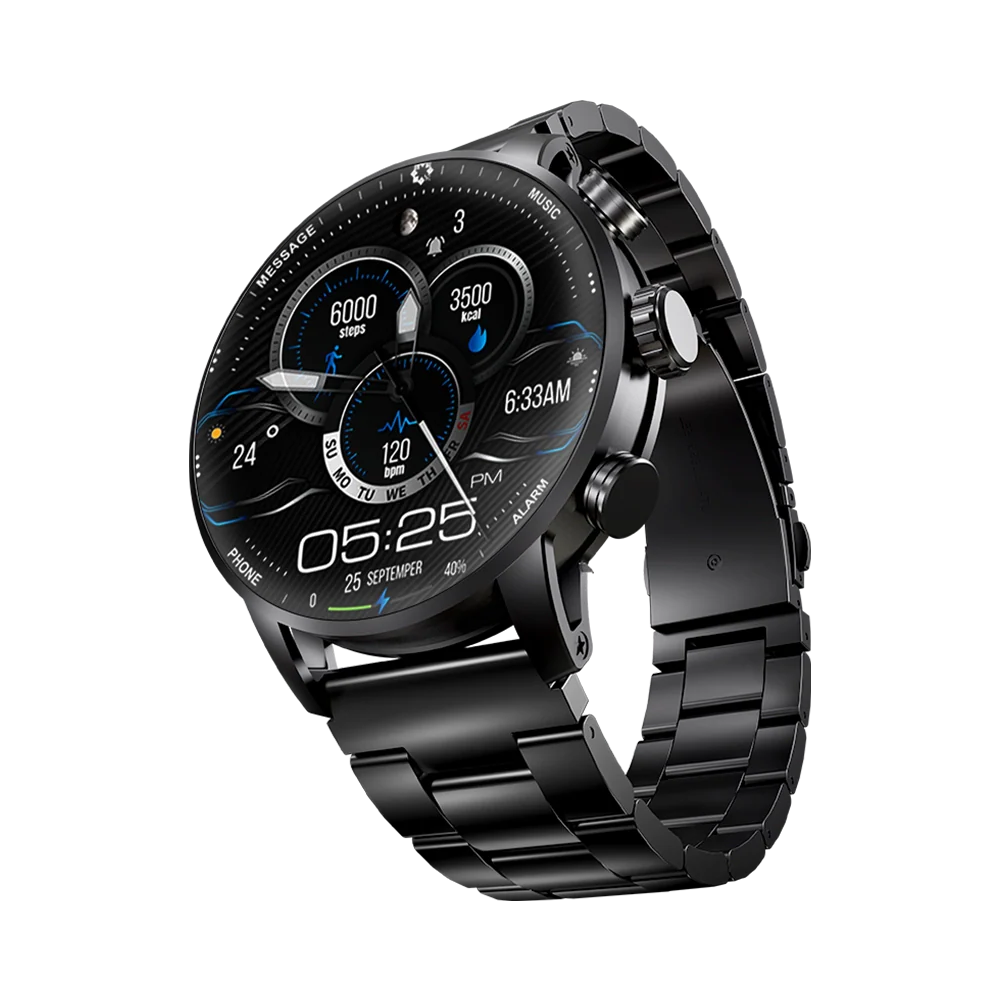 L-108 Royal AMOLED Smart Watch – 1.9" AMOLED Display, Bluetooth Calling, Premium Metal & Silicone Straps