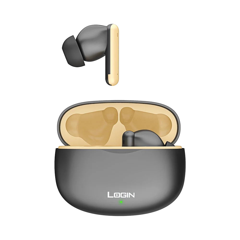 LOGIN L-210 TWS Wireless Bluetooth 5.3 Earbuds with ANC & ENC Noise Cancellation