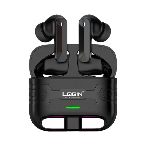 LOGIN L-220 TWS ANC + ENC Wireless Bluetooth 5.3 Earbuds with LCD Display