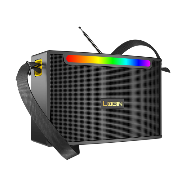 L-272 CLASSICO 12W Solar Bluetooth Speaker | RGB Lights | FM, USB, TF & AUX Support