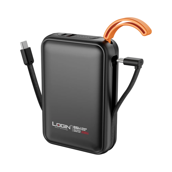 LOGIN L-707 20000mAh Power Bank | 65W PD Fast Charging Portable Charger