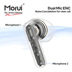 Morui MB-H3 Berlin ANC & ENC Wireless Bluetooth Earbuds | Bluetooth 5.3 Gaming TWS