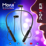 Morui ME-06 Power Wireless Bluetooth 5.3 Neckband | Magnetic Stereo Earphones
