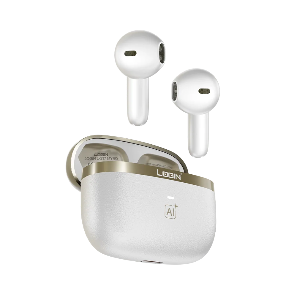 LOGIN MYRO L-217 Hybrid ANC + ENC Wireless Bluetooth Earbuds with LCD Display