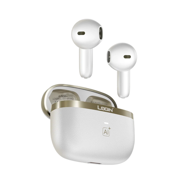 LOGIN MYRO L-217 Hybrid ANC + ENC Wireless Bluetooth Earbuds with LCD Display