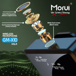 Morui GM-X10 DSLR Wireless Microphone with ANC | 2.4GHz Lavalier Mic for Vlogging & Live Streaming