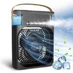 Mini Cooling Fan with Water Mist | Portable USB Air Cooler | 3 Mist Modes | Quiet Cooling Fan