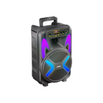 L-264 RONAQ 8-Inch Portable Bluetooth Party Speaker | Wireless Mic | RGB Lights | 2400mAh Battery