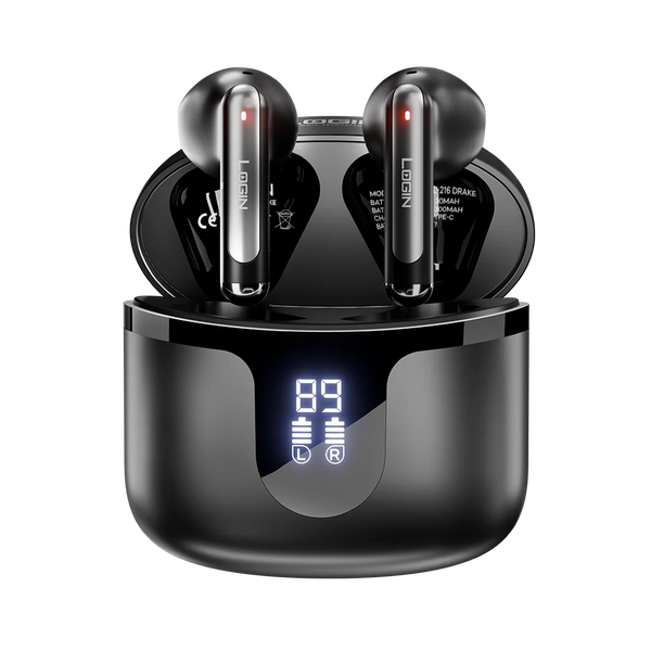LOGIN DRAKE L-216 TWS ENC Wireless Bluetooth 6.0 Earbuds with LED Display