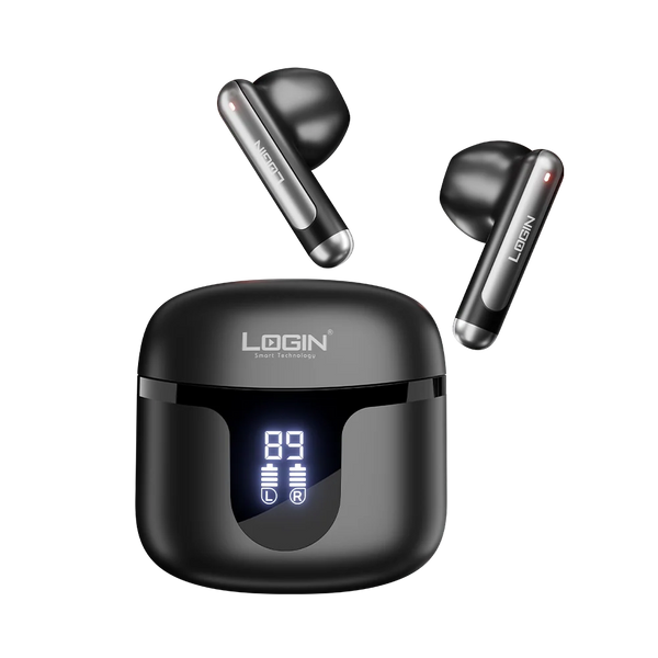 LOGIN DRAKE L-216 TWS ENC Wireless Bluetooth 6.0 Earbuds with LED Display
