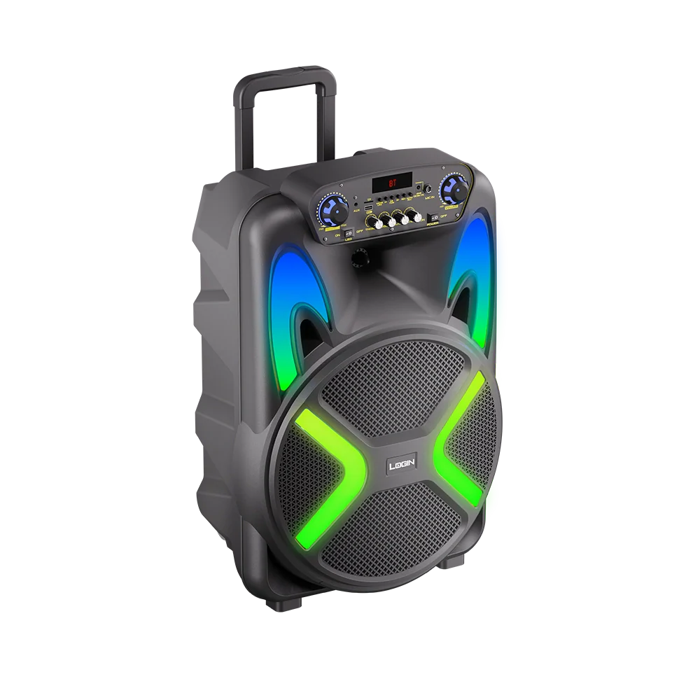 L-266 RONAQ 15-Inch Bluetooth Party Speaker | 440W Power | Wireless Mic | RGB Lights