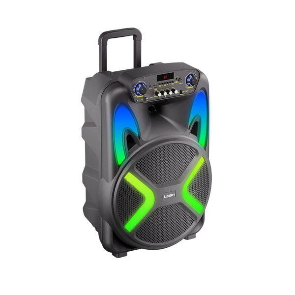 L-266 RONAQ 15-Inch Bluetooth Party Speaker | 440W Power | Wireless Mic | RGB Lights